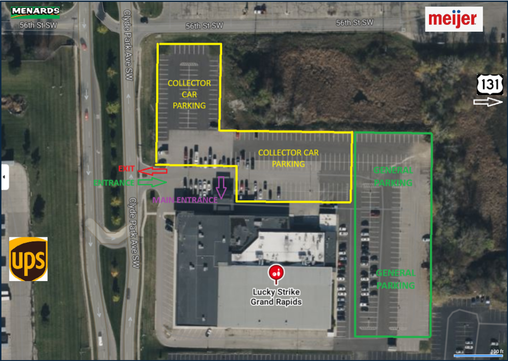 Dust Off Lucky Strike Parking Layout